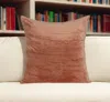 Homezia 20" X 7" X 20" Transitional Orange Solid Pillow Cover With Poly Insert