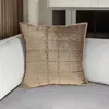Homezia 20" X 7" X 20" Transitional Taupe Solid Quilted Pillow Cover With Poly Insert