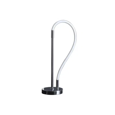 Homezia 21" Silver Bedside Led Table Lamp In Gray