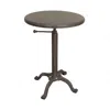 Homezia 22" Industrial And Inustrial Iron Round End Table