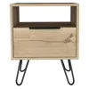 Homezia 22" Light Oak Nightstand
