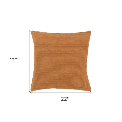 Homezia 22" Pumpkin Cotton Pillow