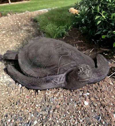 Homezia 22" Sea Turtle Indoor Outdoor Statue