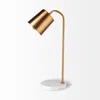 Homezia 22" White Lamp Base Led With Bronze Shade