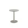 Homezia 22" White Solid Wood Round End Table