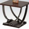 Homezia 23" Black And Brown End Table