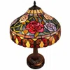 Homezia 23" Dark Brown Metal Two Light Candlestick Table Lamp With Red And Black Shade