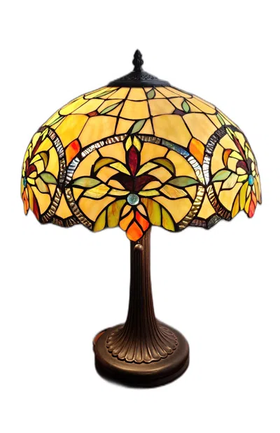 Homezia 23" Dark Brown Metal Two Light Candlestick Table Lamp With White Shade In Multi