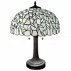 Homezia 23" Dark Brown Metal Two Light Candlestick Table Lamp With White Shade