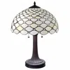 Homezia 23" Dark Brown Metal Two Light Candlestick Table Lamp With White Shade