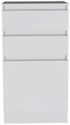 Homezia 23" White Manufactured Wood Two Drawer Vanity Chest