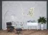 Homezia 23" X 19" X 4" Light Yellow Rustic Butterfly Wooden Wall Decor