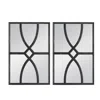 Homezia 24" Black Framed Accent Mirror