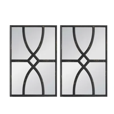 Homezia 24" Black Framed Accent Mirror