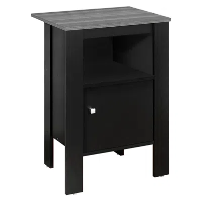 Homezia 24" Black Nightstand