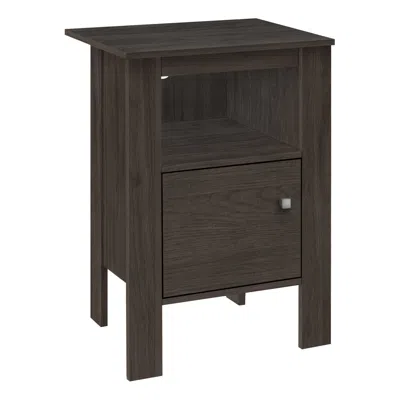 Homezia 24" Brown Nightstand With Cabinet Storage