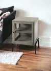 Homezia 24" Brown Solid Wood Square End Table