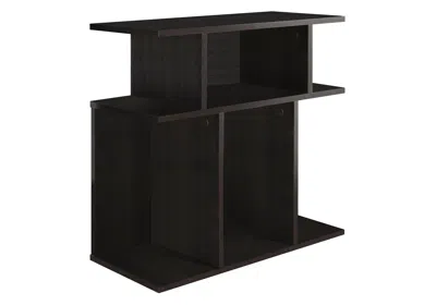 Homezia 24" Brown Wood End Table With 6