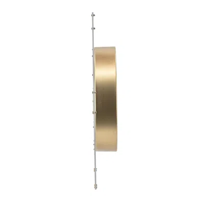 Homezia 24" Circle Gold Acrylic Analog Wall Clock
