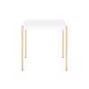 Homezia 24" Gold And White Manufactured Wood Square End Table
