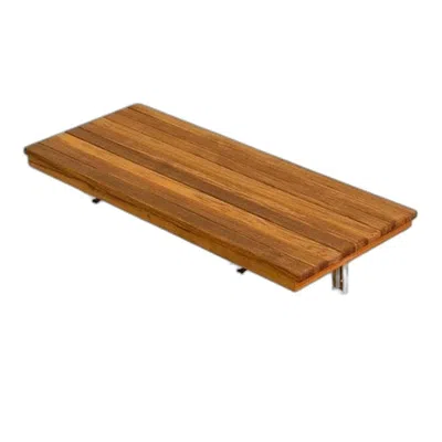 Homezia 24" Premium Wall Mount Teak Shower Bench