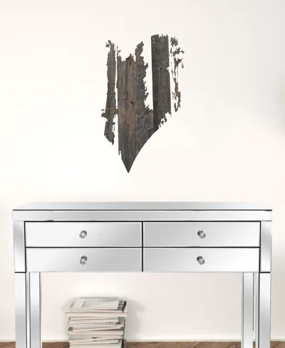 Homezia 24" Rustic Rustic Weathered Gray Wooden Heart