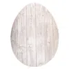 Homezia 24" Rustic White Wash Wood Large Egg