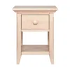 Homezia 24" Sand One Drawer Nightstand