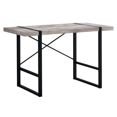 Homezia 24" Taupe And Black Computer Desk