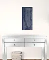 Homezia 24" X 16" Indigo And White Aerial New York Map Canvas Wall Art