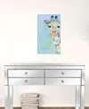 Homezia 24" X 18" Watercolor Midnight Bird Rendevouz Canvas Wall Art