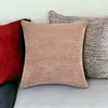 Homezia 24" X 24" Beige Chenille Zippered Pillow