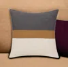 Homezia 24" X 24" Brown Cotton Zippered Pillow