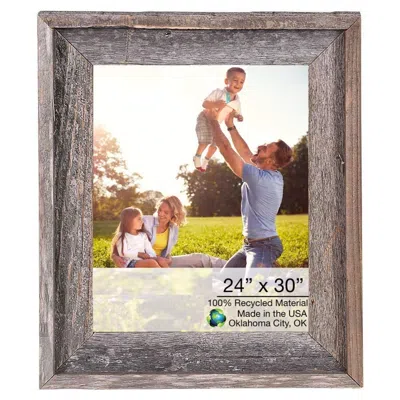 Homezia 24 X 30 Natural Weathered Grey Picture Frame With Plexiglass Holder