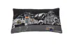 Homezia 25" Black Jackson Nighttime Skyline Lumbar Decorative Pillow