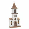 Homezia 25" Brown And White Church Figurine