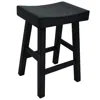 Homezia 25" Solid Wood Backless Counter Height Bar Chair