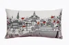 Homezia 25" White Annapolis Daylight Skyline Lumbar Decorative Pillow