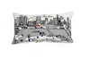 Homezia 25" White Austin Daylight Skyline Lumbar Decorative Pillow