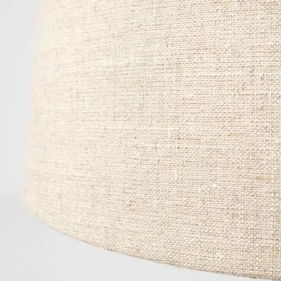 Homezia 26" Beige Lamp Base Led With Champagne Shade In Blue