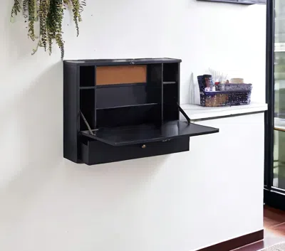 Homezia 26" Black Floating Desk