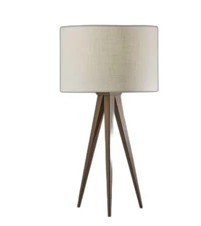 Homezia 26" Tripod Floor Lamp With White Drum Shade