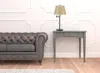 Homezia 27" Bronze Metal Table Lamp With Tan Empire Shade