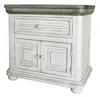 Homezia 27" Ivory One Drawer Nightstand