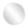 Homezia 28" Gray Round Unframed Accent Mirror