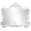 Homezia 28" White Framed Accent Mirror