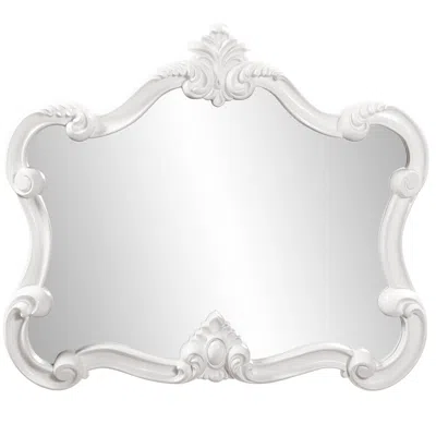Homezia 28" White Framed Accent Mirror