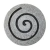 Homezia 28" X 28" X 2" Gray Round Modern Spiral Wall Art