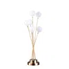 Homezia 28" Yellow Gold Six Light Globe Desk Or Table Lamp