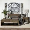 Homezia 29" Bronze Lamp Base Led With Beige Shade
